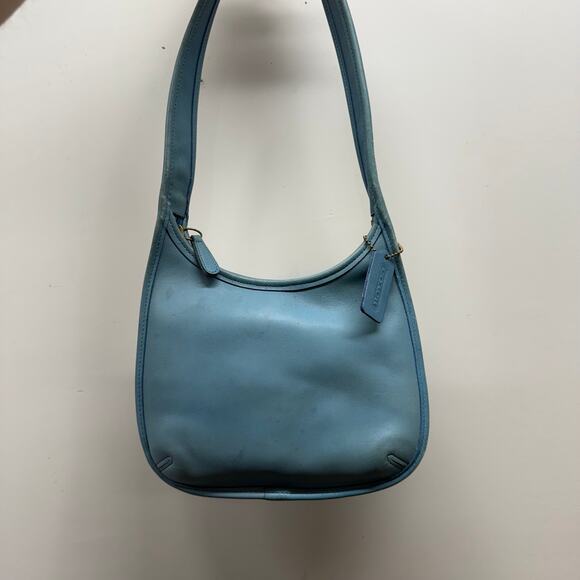 Coach Handbags - Vintage Coach Ergo Mini Zip Glacier Blue 9020